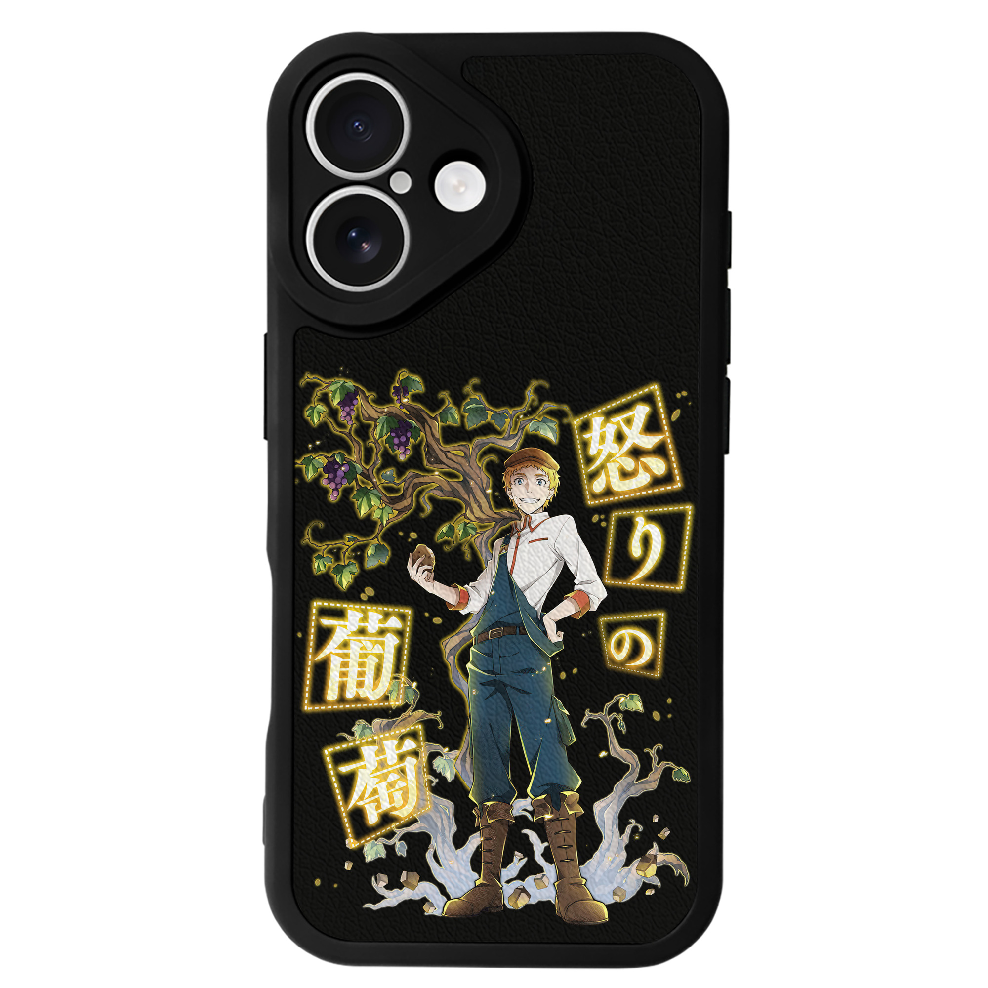 （画像用） 文豪ストレイドッグス Bungo Stray Dogs 【iPhone 16シリーズ対応】シリコンスマホケース（レザー調） 材質：シリコン